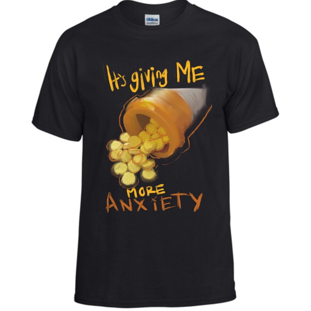 ANXIETY MENS NOVELTY T SHIRT xan